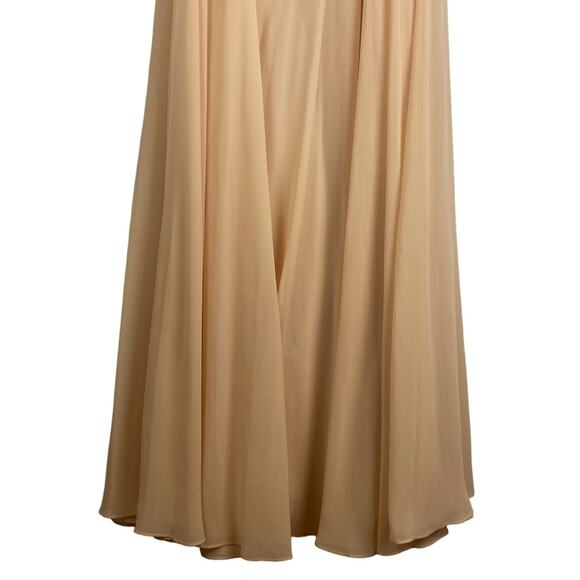 New Jenny Yoo Inesse Bridesmaid Dress Chiffon Soft Blush Romantic Womens Size 4 - Picture 5 of 11